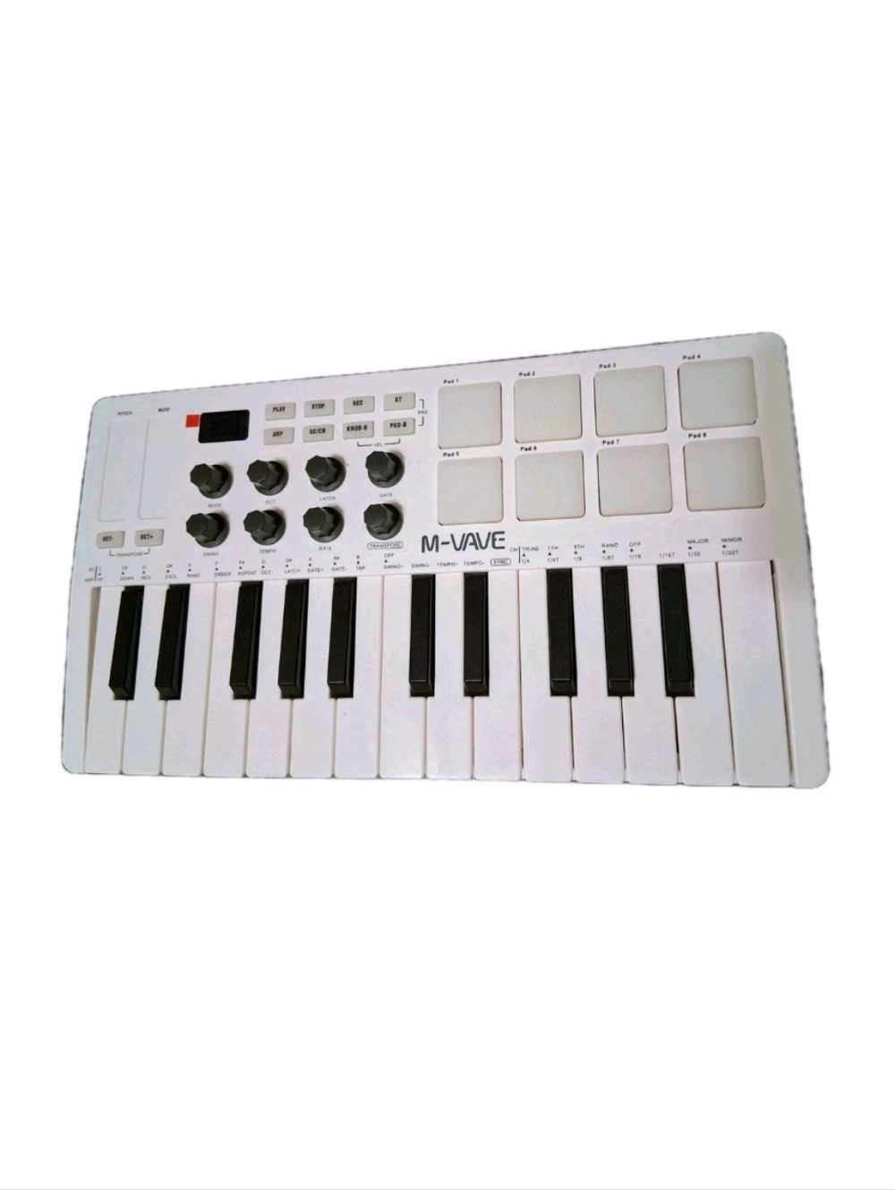 M-Vave 25-Key USB MIDI Keyboard Controller - White